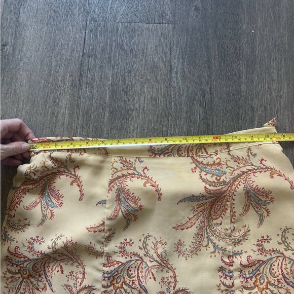 Coldwater Creek Cream and Brown Paisley A-Line Skirt - Picture 5 of 5